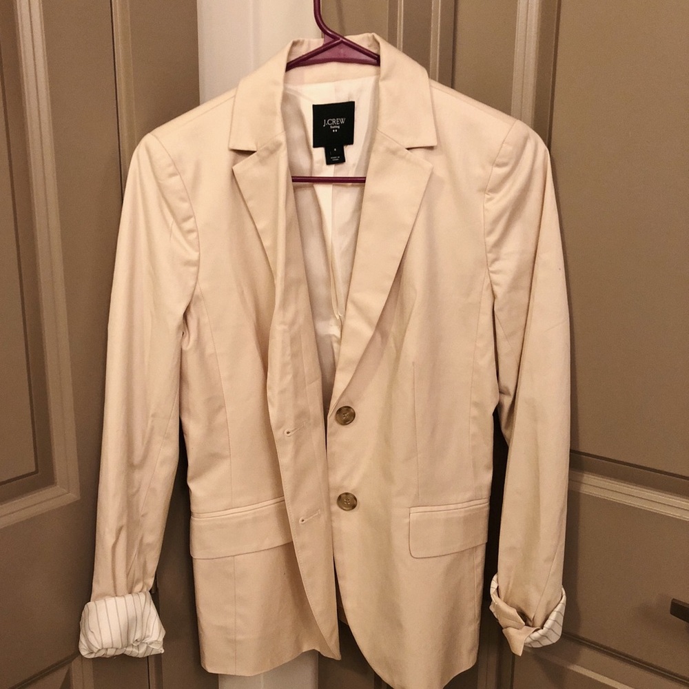 J. Crew tan blazer / women’s suit jacket
